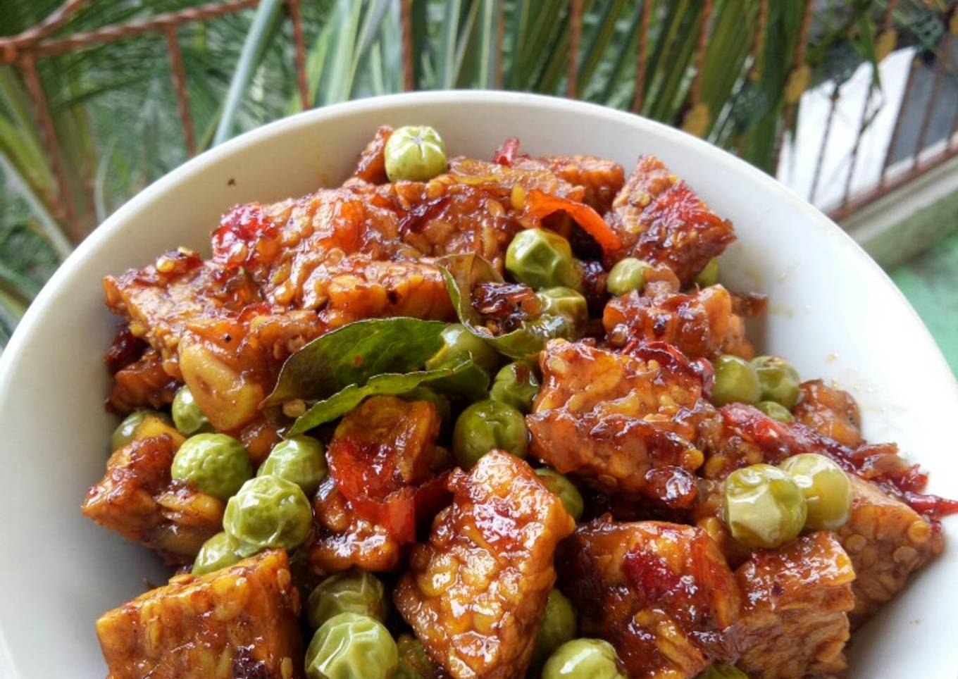 Tumis Tempe Terong Pipit