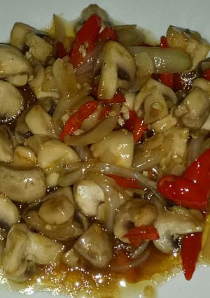 Foto resep Jamur Kancing Saus Tiram