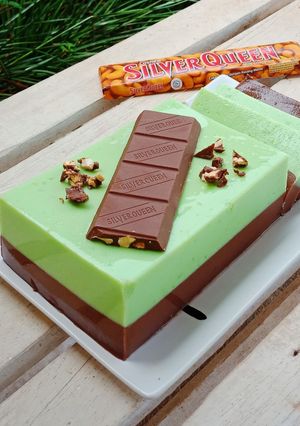 Foto resep Puding Pandan Lapis Cokelat Silverqueen🍫