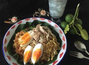 Foto resep Mie Bancir dan Es Limau Kuit chef Agus Sasirangan