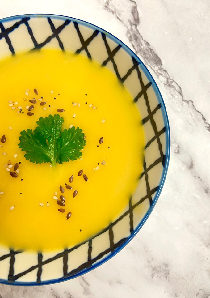 Una foto de Crema de calabaza