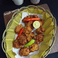 Mix Vegetable Suji Fritters A picture of Mix Vegetable Suji Fritters.