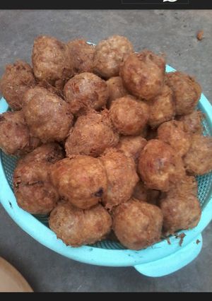 A picture of Yam balls #kanostate.