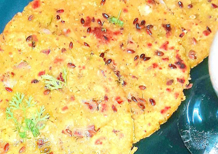 Simple Way to Prepare Any-night-of-the-week Corn Flax Mini Parathas