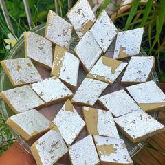 A picture of Kaju katli.