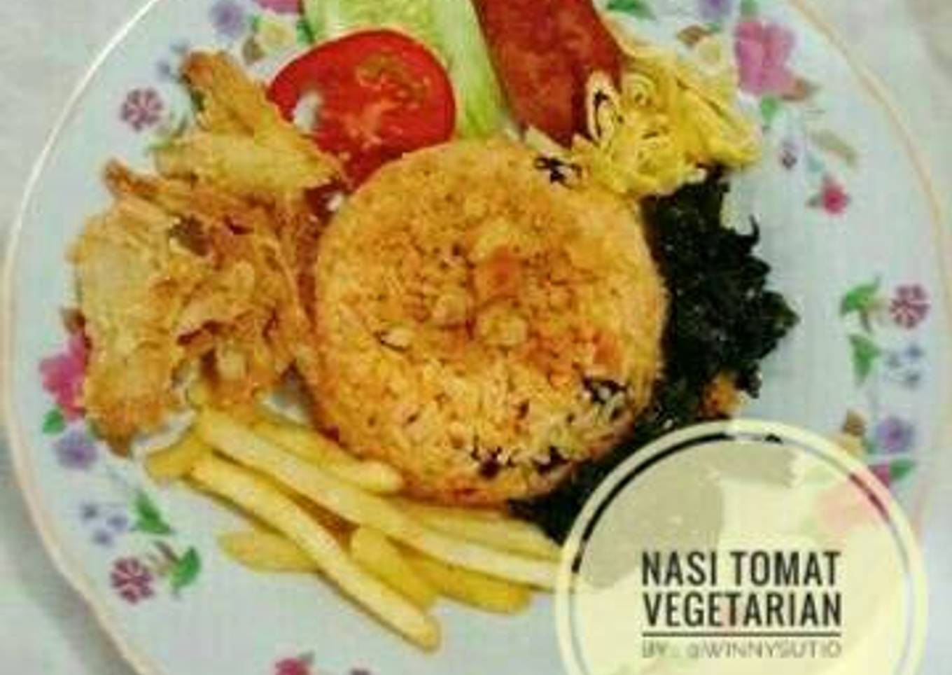 Nasi Tomat Vegetarian