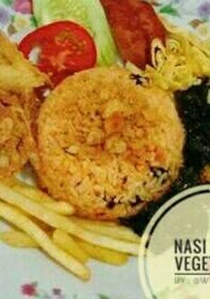 Foto resep Nasi Tomat Vegetarian