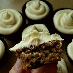 A picture of Vickys Parsnip Cupcakes, GF DF EF SF NF.