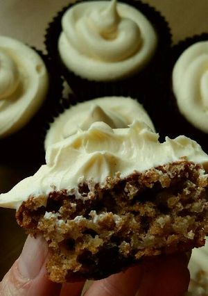 A picture of Vickys Parsnip Cupcakes, GF DF EF SF NF.