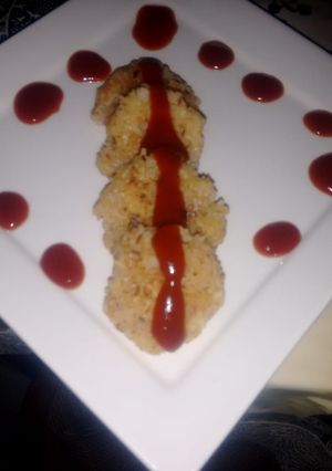 A picture of Left over rice tikki.