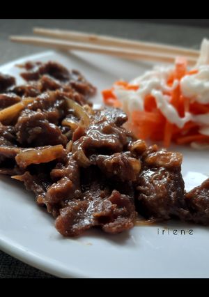 Foto resep Beef Teriyaki ala hokben
