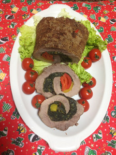 Una foto de Carne asada Rellena !