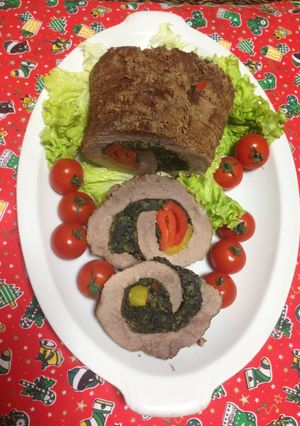 Una foto de Carne asada Rellena !