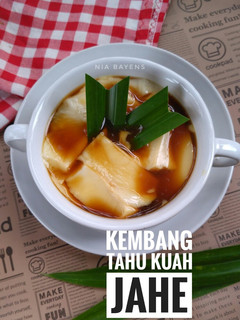 Foto resep Kembang tahu kuah jahe / puding susu kedelai /tahwa