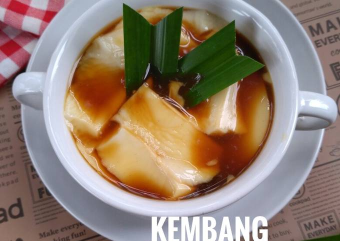 Resep Kembang Tahu Kuah Jahe Puding Susu Kedelai Tahwa Oleh