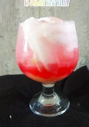 Foto resep Es Degan Susu Sirup