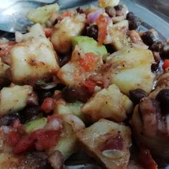 A picture of Black Chana Chat.