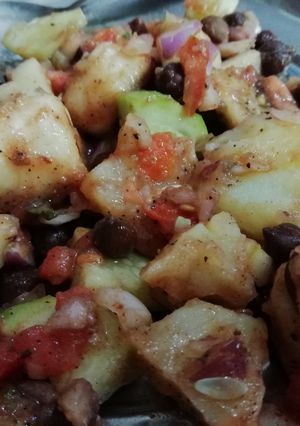 A picture of Black Chana Chat.