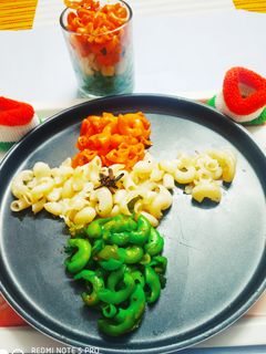 तिरंगा पास्ता(tiranga pasta recipe in hindi) रेसिपी मुख्य फोटो