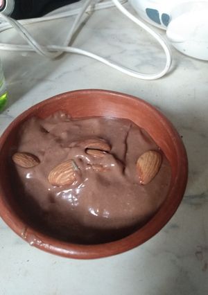Una foto de Helado de chocolate #vegano