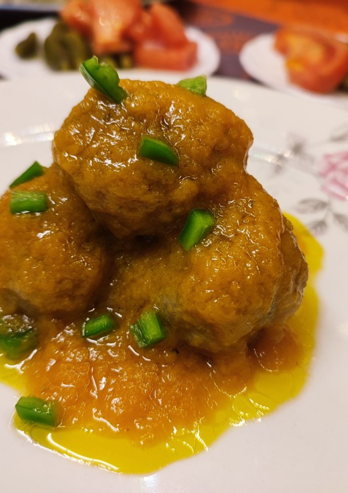 Una foto de Albóndigas en salsa de zanahorias