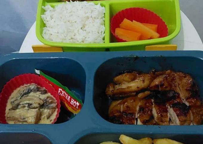 Cara bikin Chicken steak with mushroom sauce Cara bikin Chicken steak with mushroom sauce