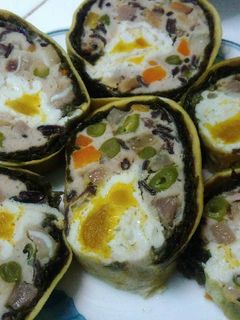 Hình của món Chả hoa ngũ sắc.