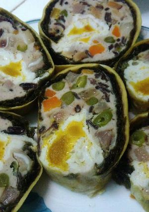 Hình của món Chả hoa ngũ sắc.