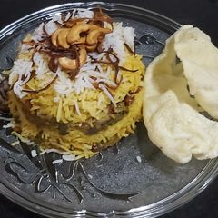 A picture of Vegetable Dum Biryani.