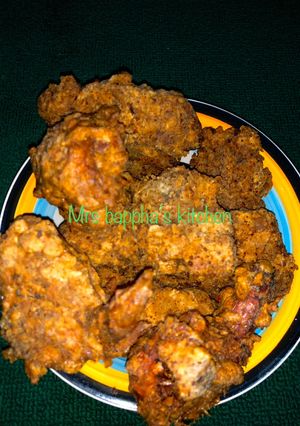 Homemade cripsy chicken ainihin hoton girkin