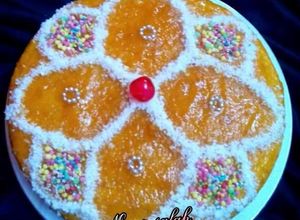صورة لوصفة كيكة اليوسفى بطريقتي🍰🍊🍊