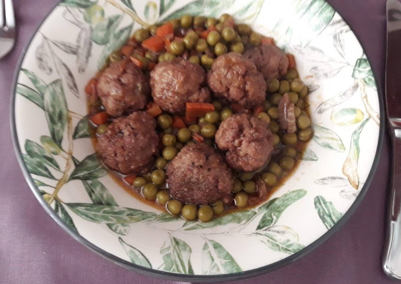 Albóndigas a la jardinera