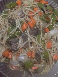 A picture of Beef noodles.