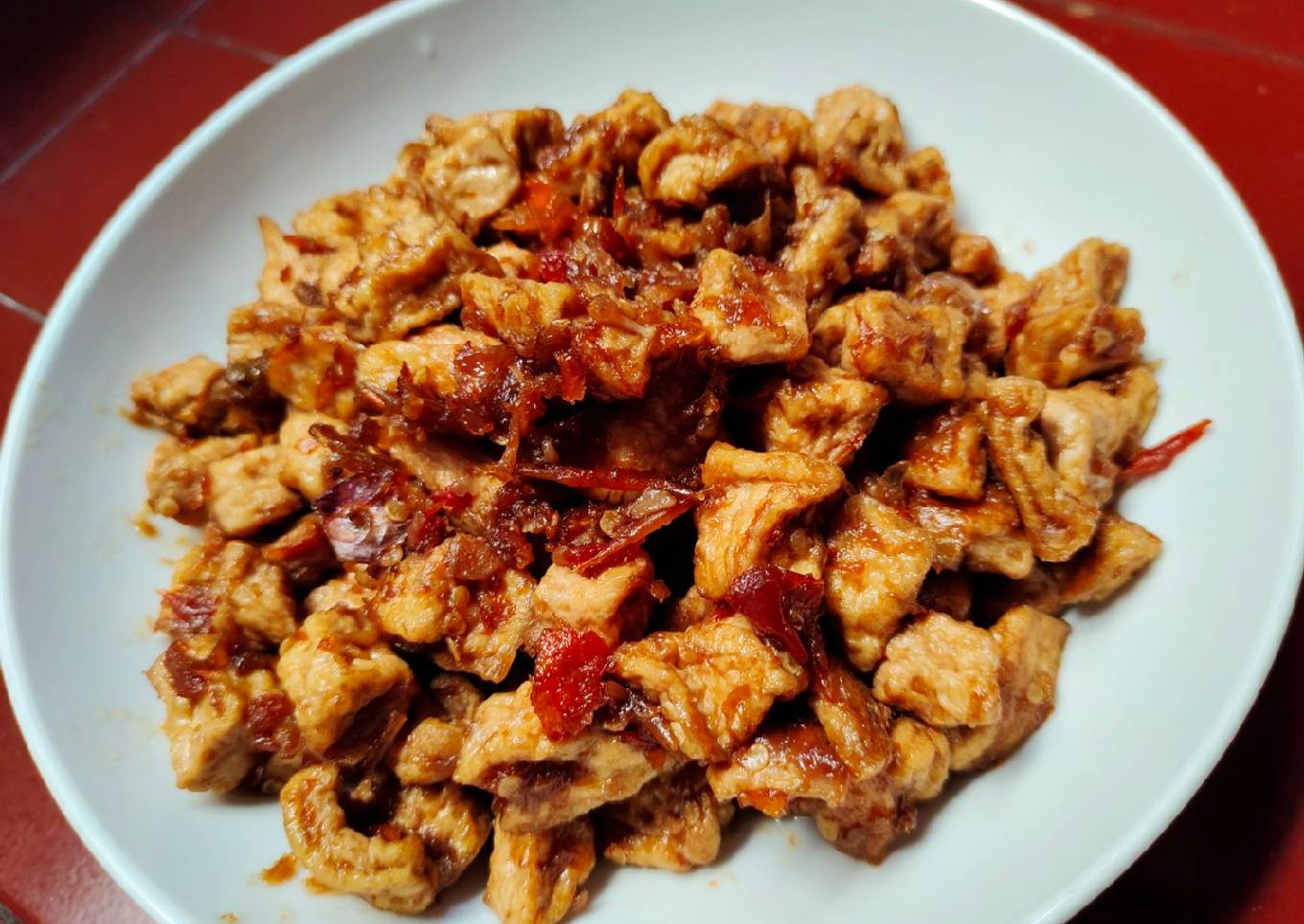 Bagaimana Menyiapkan Resep sambel goreng tahu, Sempurna