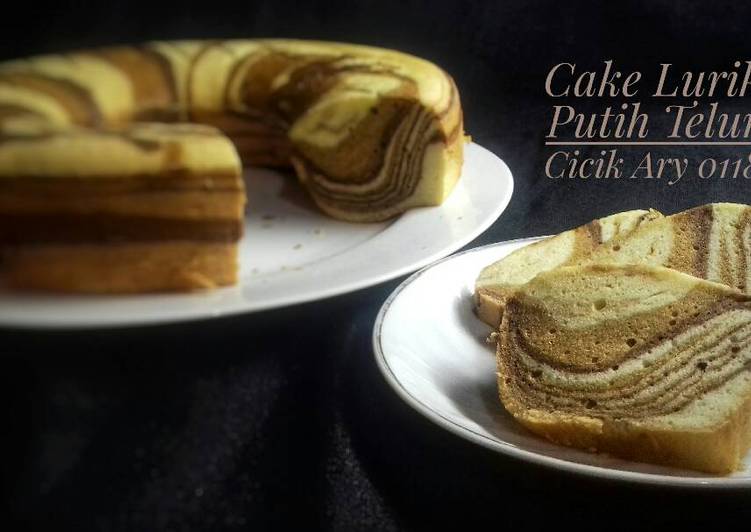 Resep Bolu Lurik Putih Telur, Enak Banget