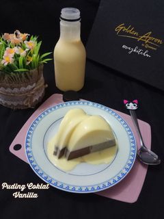 Foto resep Puding Coklat Vanilla with vla vanilla