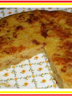 Una foto de Tortilla de papas al estilo vegetariano