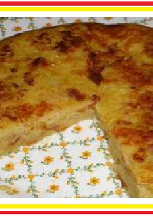 Una foto de Tortilla de papas al estilo vegetariano