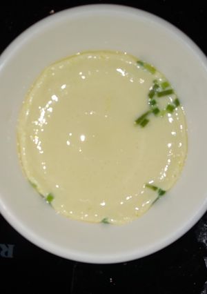 Hình của món Flan trứng mặn.