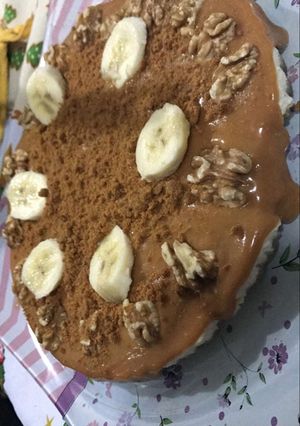 صورة لوصفة تشيز كيك اللوتس بالكراميل والجوز