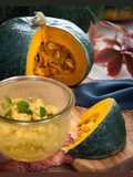 Gnocchi di Fagioli con Crema di Zucca e Pancetta Affumicata