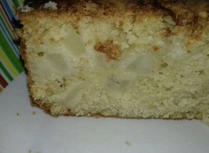 Una foto de Budín de pera