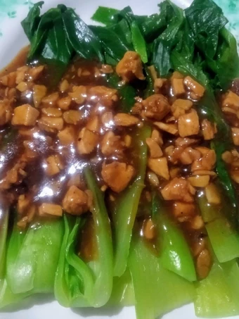 Recipe Sawi sendok saus bawang / pakcoy garlic sauce the Delicious Can spoil the tongue