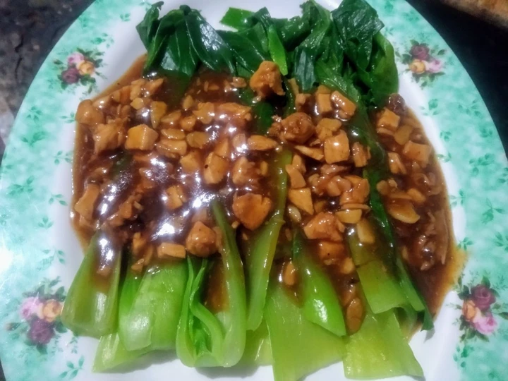 Easy Steps to Make Recipes Sawi sendok saus bawang / pakcoy garlic sauce the  Makes Drooling Make You Drink.