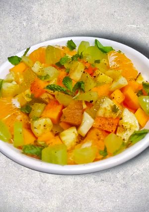 A picture of Spiced Fruit Chaat.