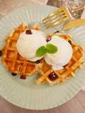 No-Knead Croissant Waffles – Popular Korean Dessert