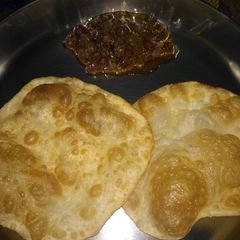 A picture of Chole bature.
