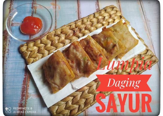 Resep Lumpia Daging Sayur Oleh Ana Rafa Fadhlillah Cookpad