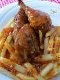 Pollo alexis Urrutia en bolsa al horno con patatas fritas
