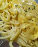 Spaghetti con salsa de calabaza